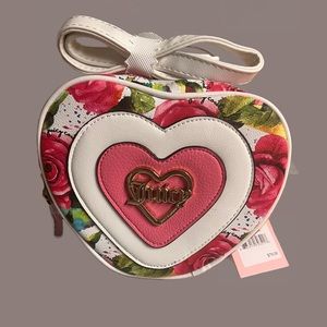 Juicy Couture White Multi-Rose Crossbody